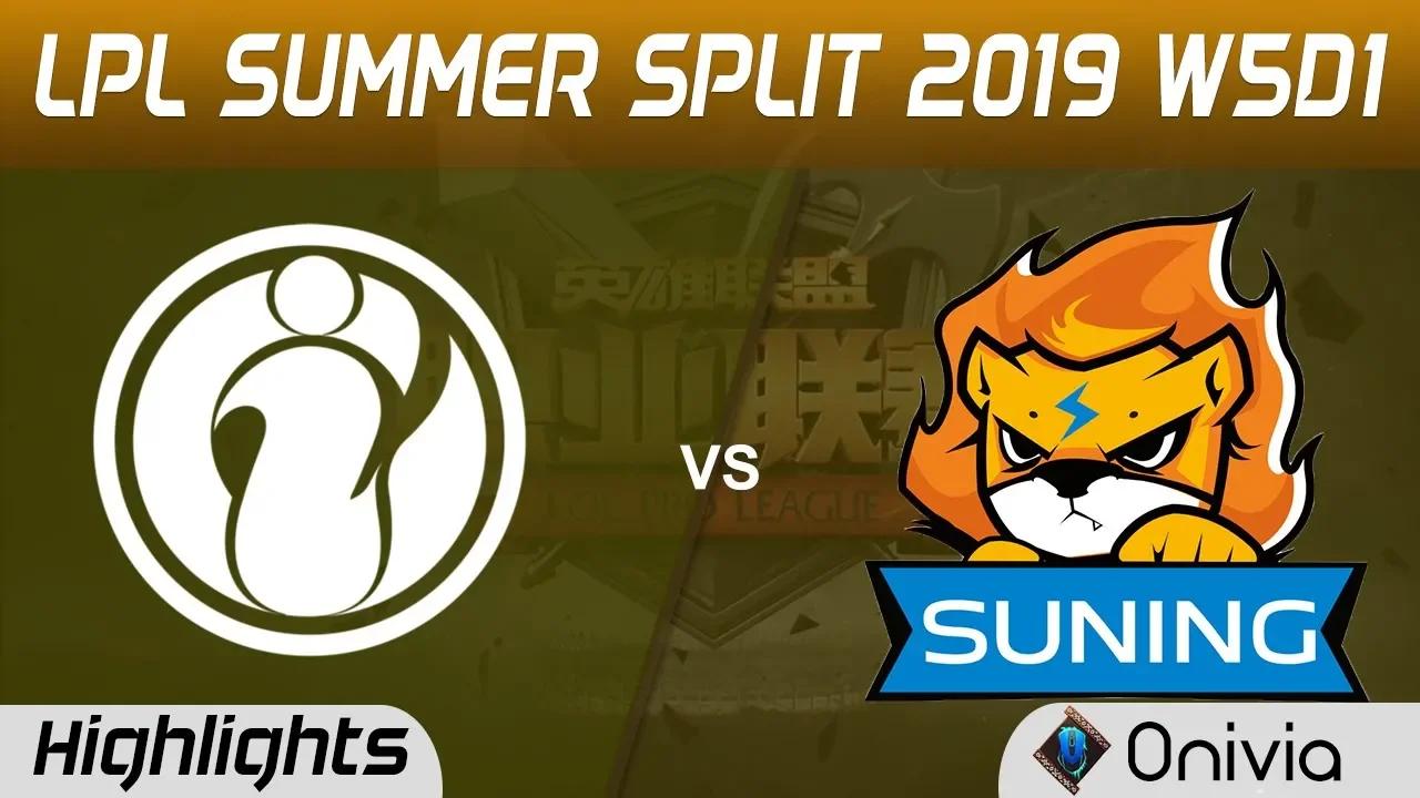 IG vs SN Highlights Game 2 LPL Summer 2019 W5D1 Invictus Gaming vs Suning Gaming LPL Highlights by O thumbnail