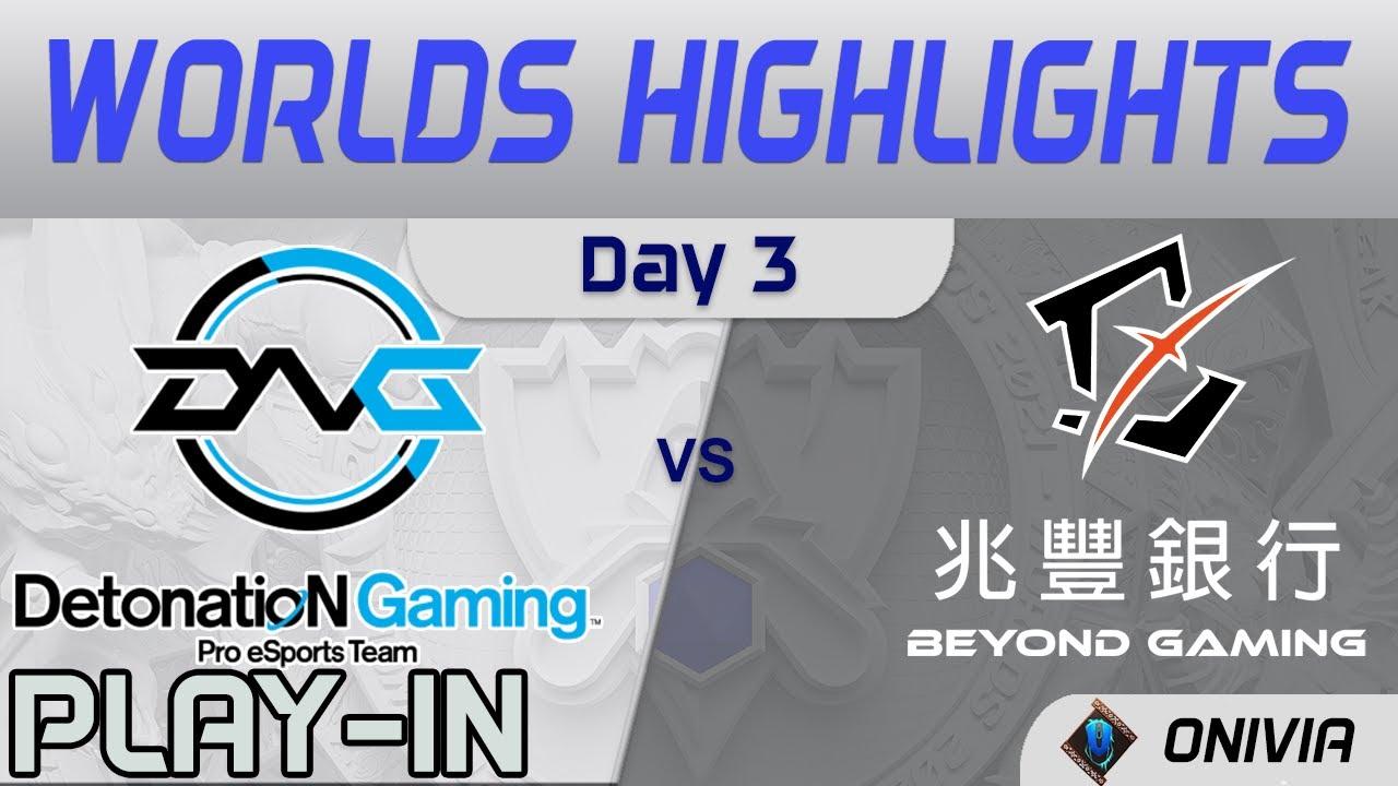 DFM vs BYG Highlights Day 3 Worlds 2021 Play in Detonation FocusMe vs Beyond Gaming by Onivia thumbnail