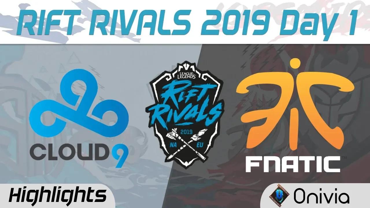 C9 vs FNC 2v2 Highlights Rift Rivals Day 1 NA EU 2019 Cloud9 vs Fnatic by Onivia thumbnail