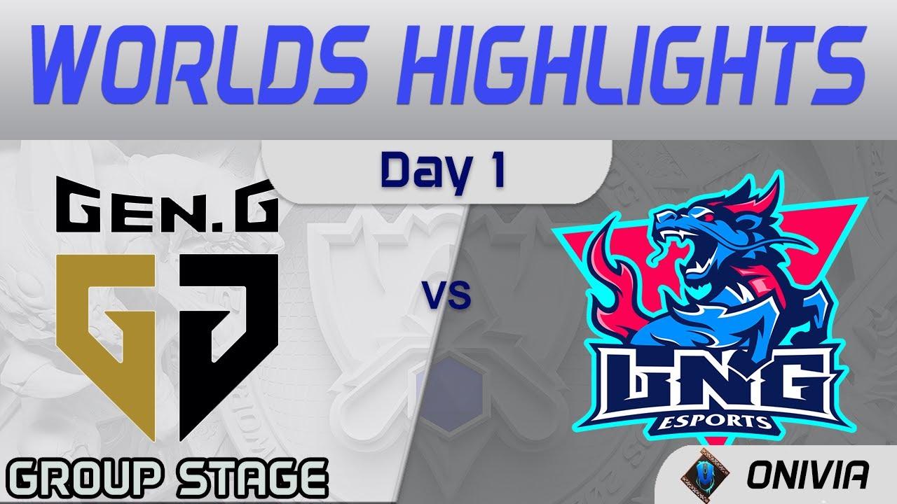 GEN vs LNG Highlights Day 1 Worlds 2021 Group Stage Gen G vs LNG Esports by Onivia thumbnail