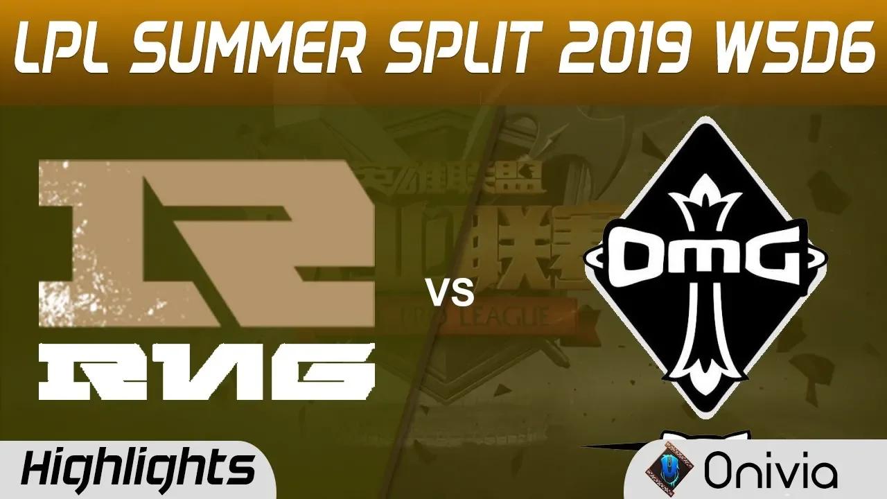 RNG vs OMG Highlights Game 2 LPL Summer 2019 W5D6 Royal Never Give Up vs Oh My God LPL Highlights by thumbnail