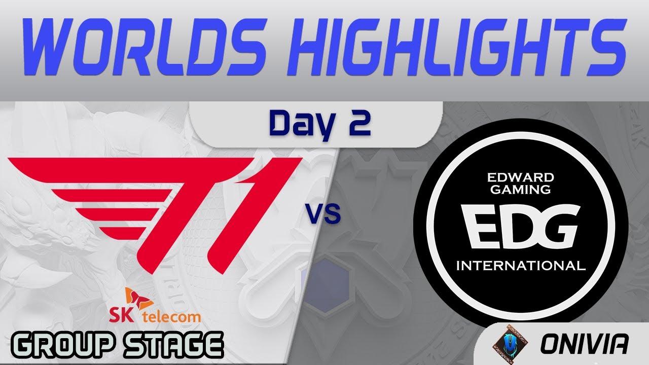T1 vs EDG Highlights Day 2 Worlds 2021 Group Stage T1 vs EDward Gaming by Onivia thumbnail