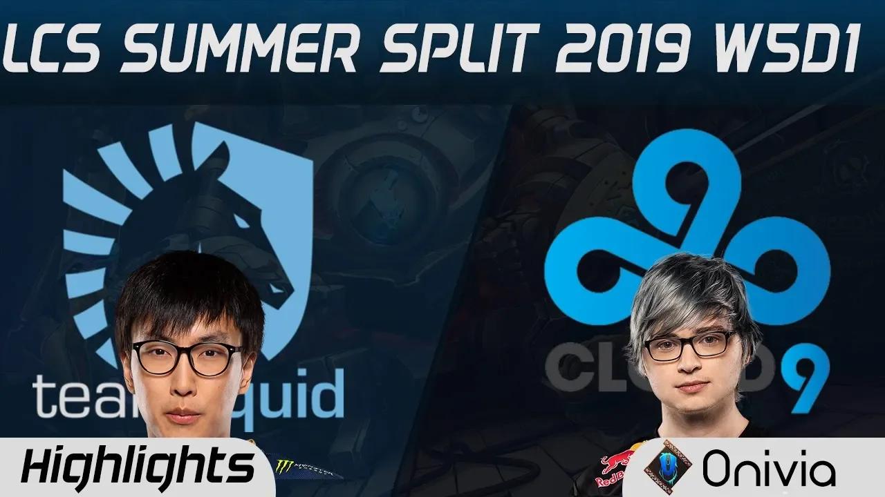 TL vs C9 Highlights LCS Summer 2019 W5D1 Team Liquid vs Cloud9 LCS Highlights by Onivia thumbnail