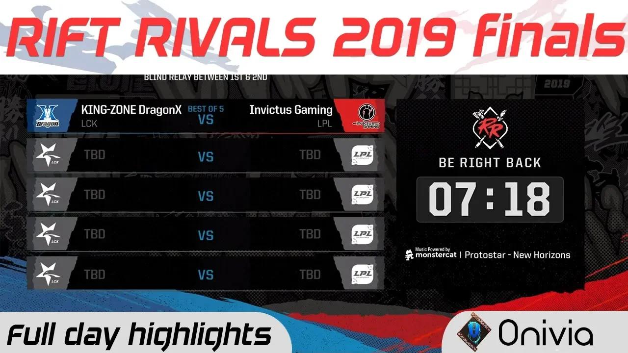 Full Day Highlights Rift Rivals Finals LCK LPL LMS VCS 2019 by Onivia thumbnail