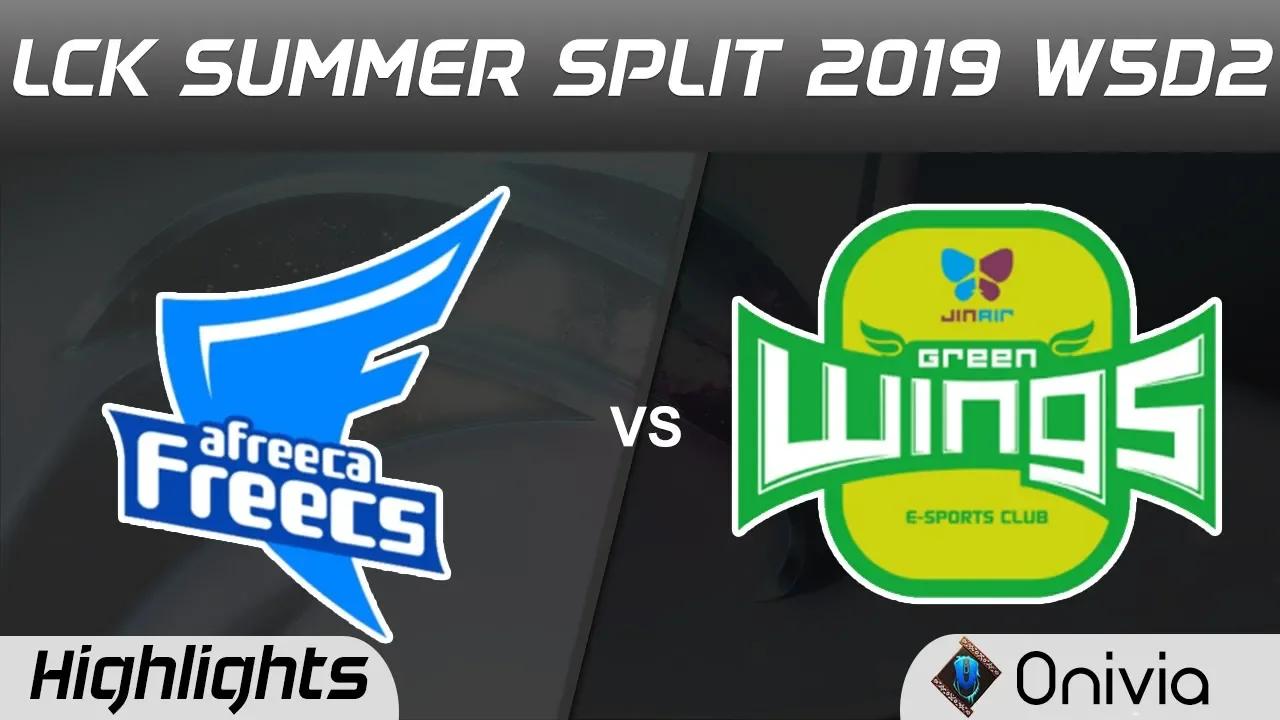 AF vs JAG Highlights Game 2 LCK Summer 2019 W5D2 Afreeca Freecs vs Jin Air GreenWings Highlights by thumbnail