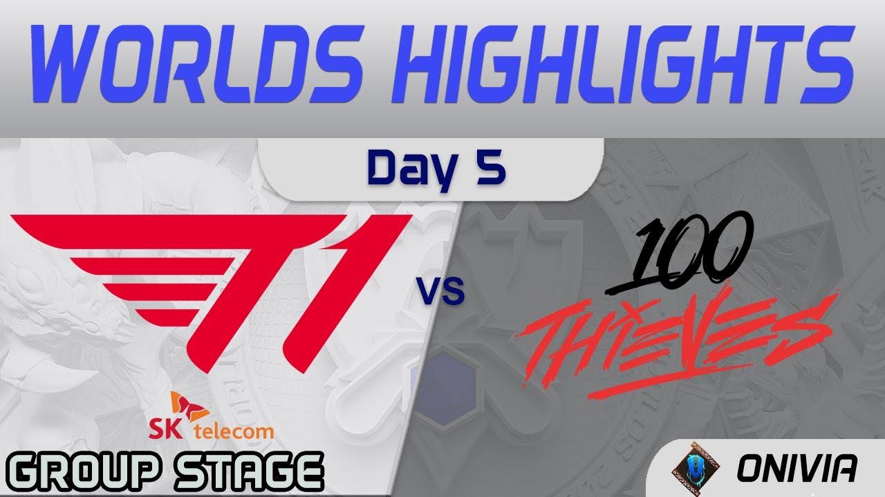 T1 vs 100 Highlights Day 5 Worlds 2021 Group Stage T1 vs 100 Thieves by Onivia thumbnail