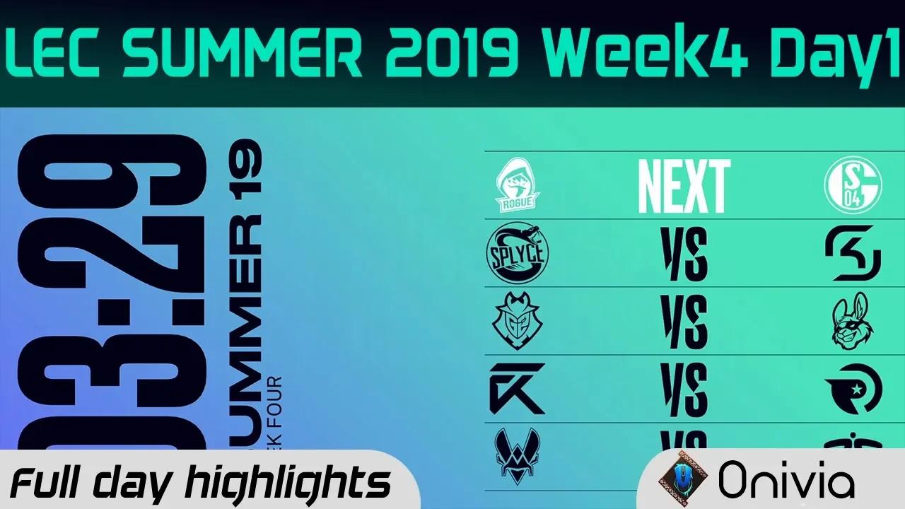 Full Day Highlights LEC Summer 2019 W4D1 By Onivia thumbnail