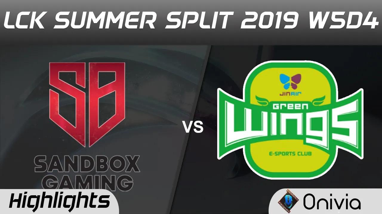 SB vs JAG Highlights Game 2 LCK Summer 2019 W5D4 SANDBOX Gaming vs Jin Air Green Wings Highlights by thumbnail