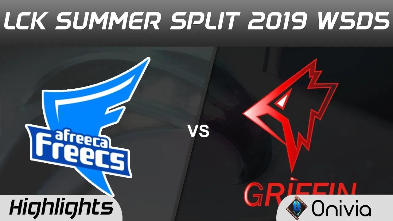 AF vs GRF Highlights Game 2 LCK Summer 2019 W5D5 Afreeca Freecs vs Griffin Highlights by Onivia thumbnail