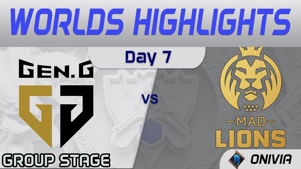 GEN vs MAD Highlights Day 7 Worlds 2021 Group Stage Gen G vs MAD Lions by Onivia thumbnail