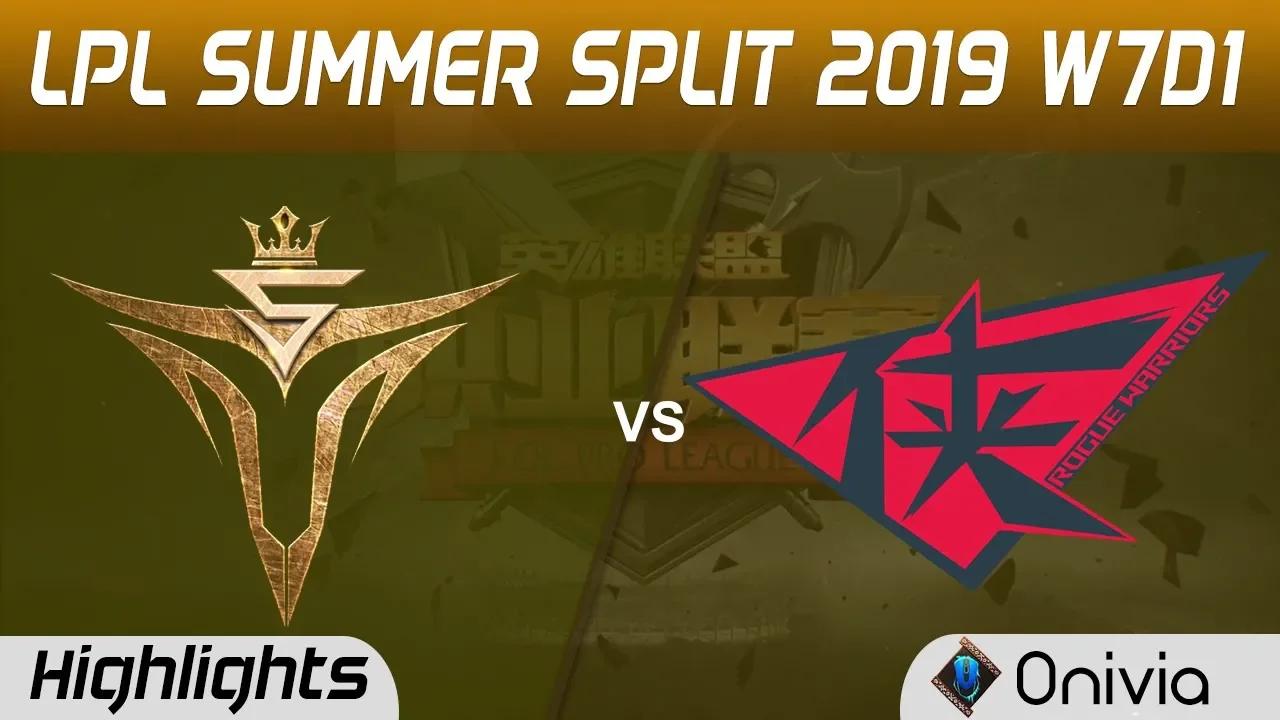 V5 vs RW Highlights Game 3 LPL Summer 2019 W7D1 Victory Five vs Rogue Warriors LPL Highlights by Oni thumbnail