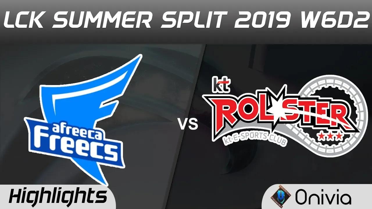AF vs KT Highlights Game 2 LCK Summer 2019 W6D2 Afreeca Freecs vs KT Rolster Highlights by Onivia thumbnail