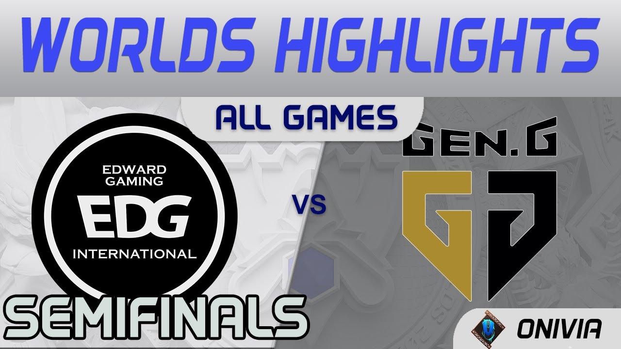 EDG vs GEN Highlights ALL GAMES Semifinals Worlds 2021 EDward Gaming vs Gen G by Onivia thumbnail