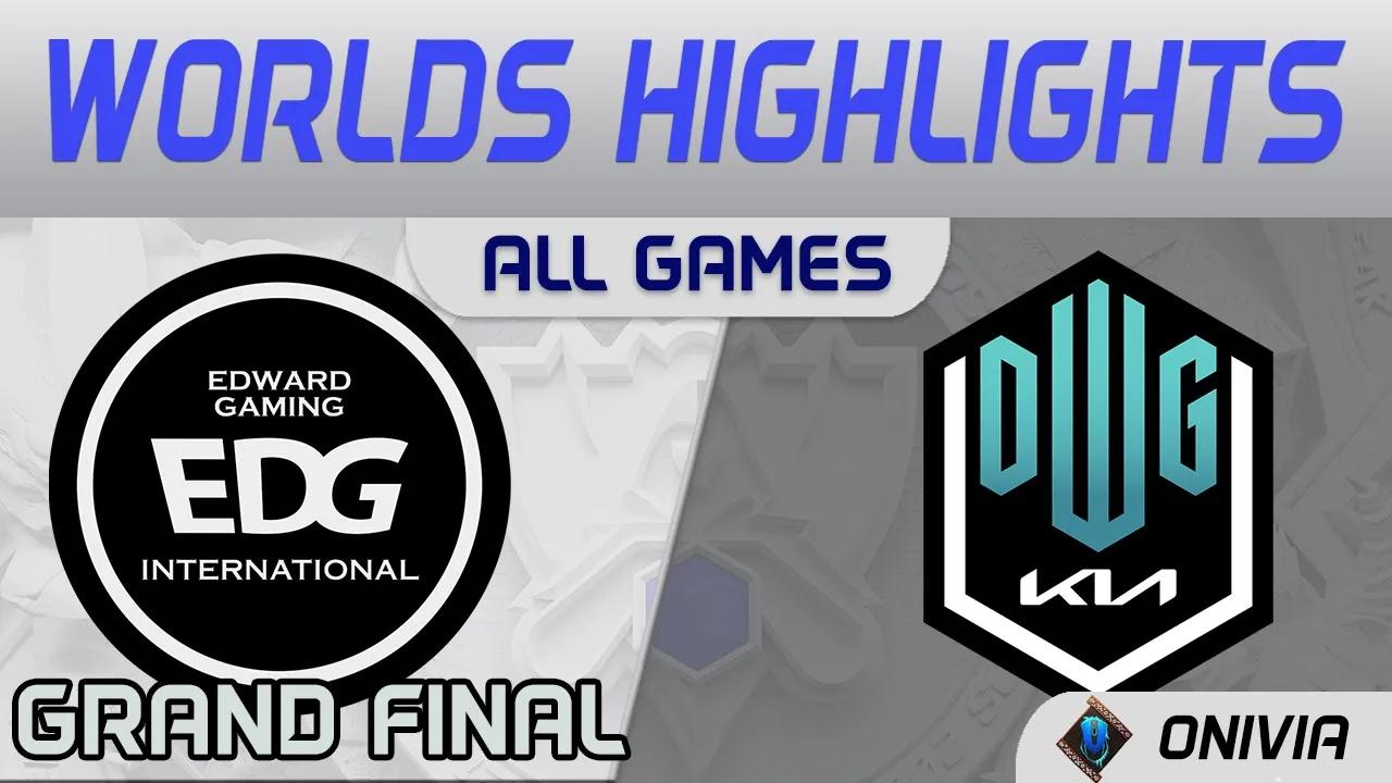 EDG vs DK Highlights ALL GAMES Grand Final Worlds 2021 EDward Gaming vs DWG Kia by Onivia thumbnail