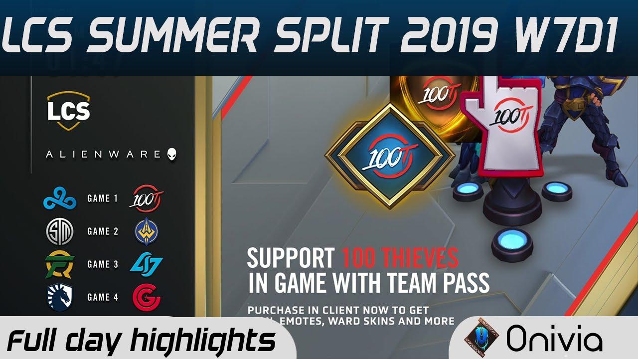 Full Day LCS Highlights LCS Summer 2019 W7D1 By Onivia thumbnail