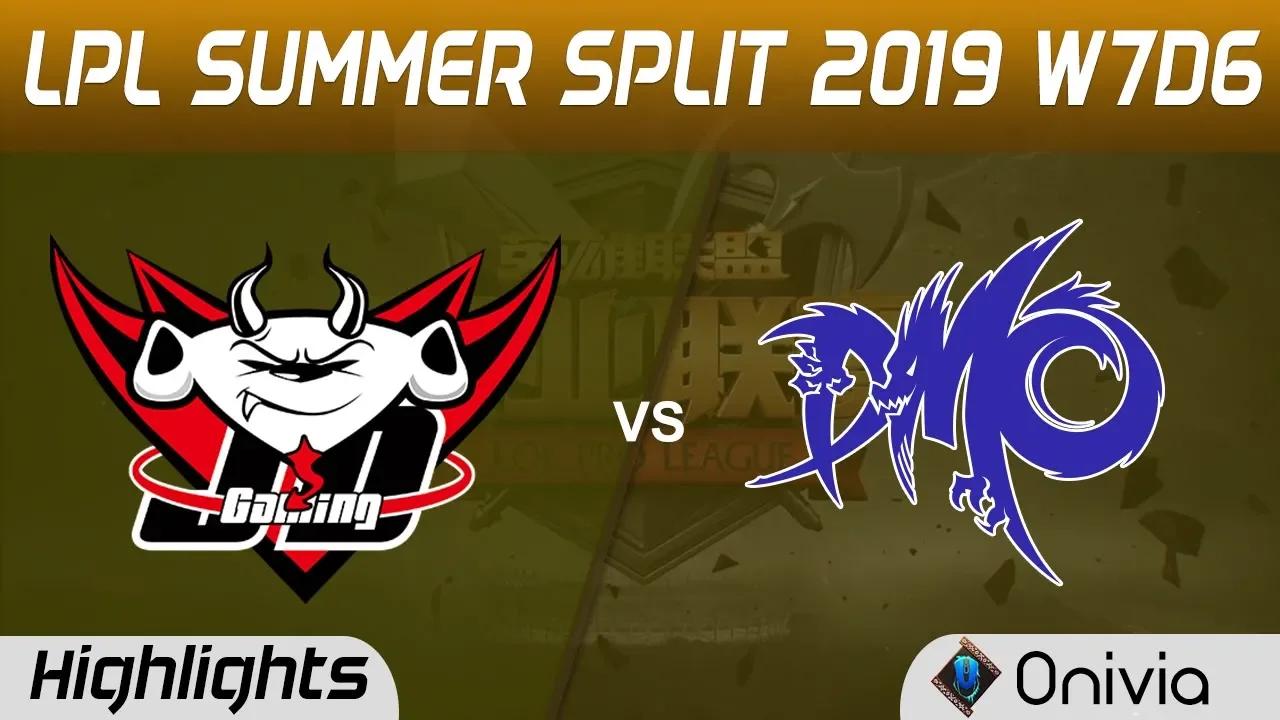 JDG vs DMO Highlights Game 1 LPL Summer 2019 W7D6 JD Gaming vs Dominus Esports LPL Highlights by Oni thumbnail