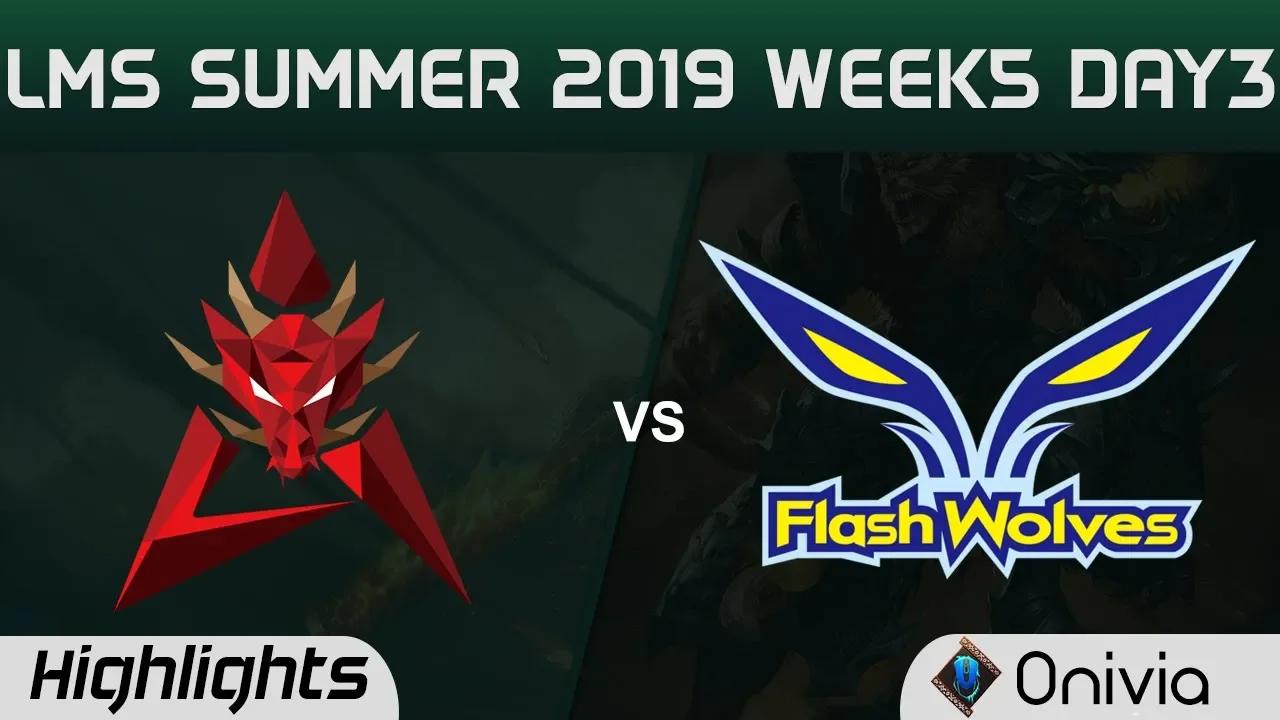 HKA vs FW Highlights Game 1 LMS 夏季職業聯賽 W5D3 2019 Hong Kong Attitude vs Flash Wolves by Onivia thumbnail