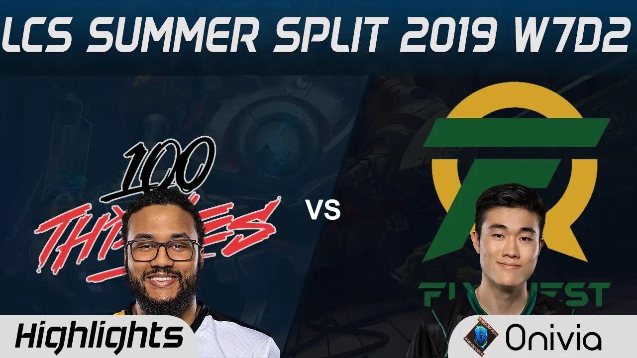 100 vs FLY Highlights LCS Summer 2019 W7D2 100Thieves vs Flyquest LCS Highlights by Onivia thumbnail