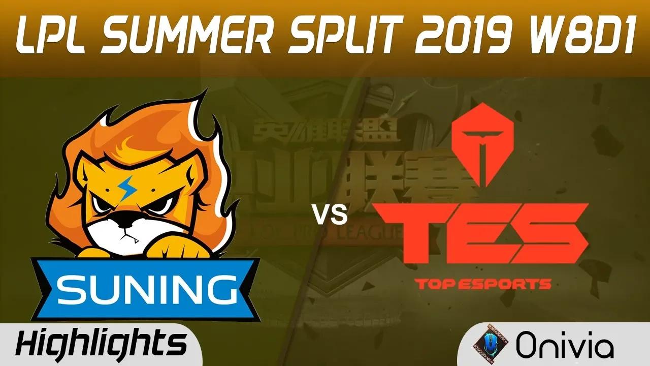 SN vs TES Highlights Game 2 LPL Summer 2019 W8D1 Suning Gaming vs Top Esports LPL Highlights by Oniv thumbnail