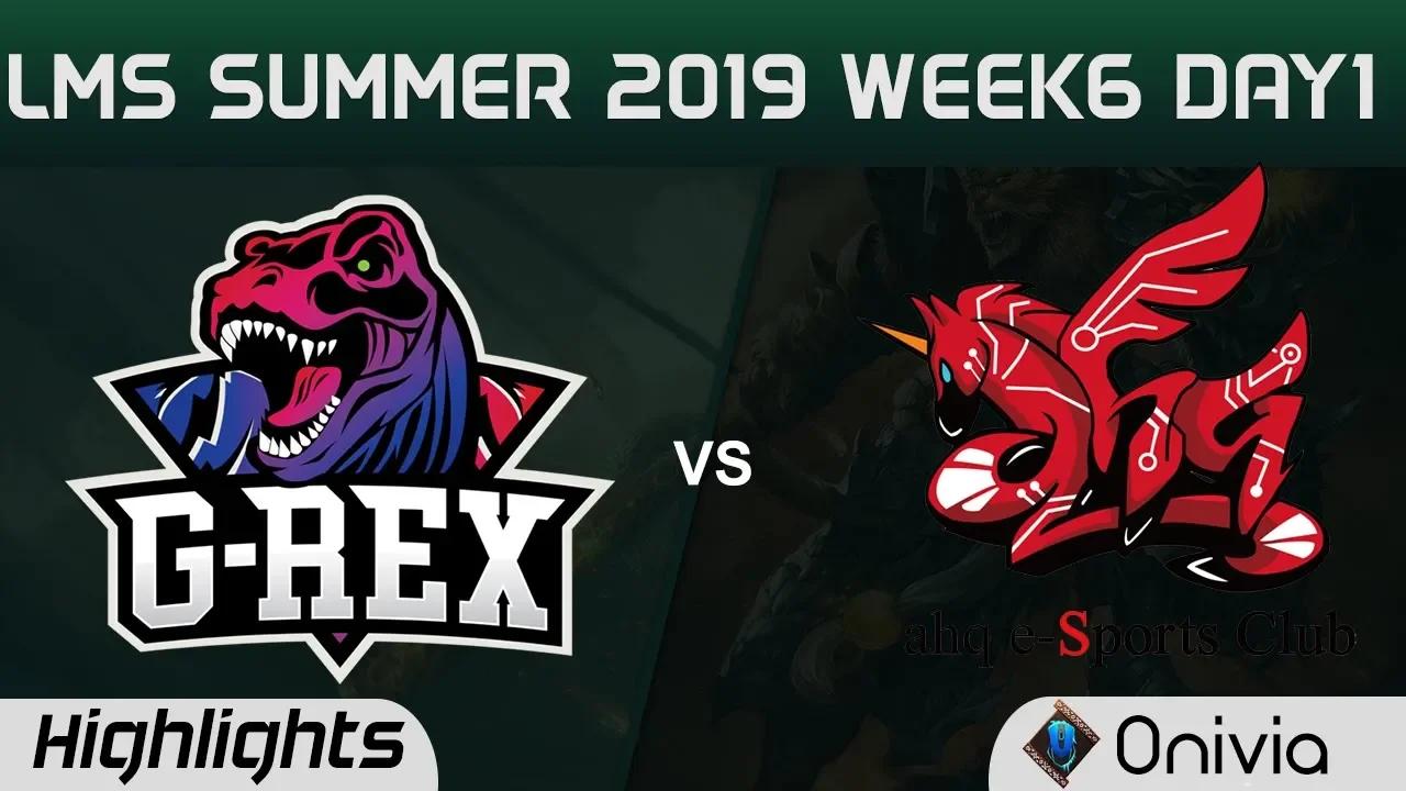 GRX vs AHQ Highlights Game 3 LMS 夏季職業聯賽 W6D1 2019 G Rex vs ahq eSports Club by Onivia thumbnail