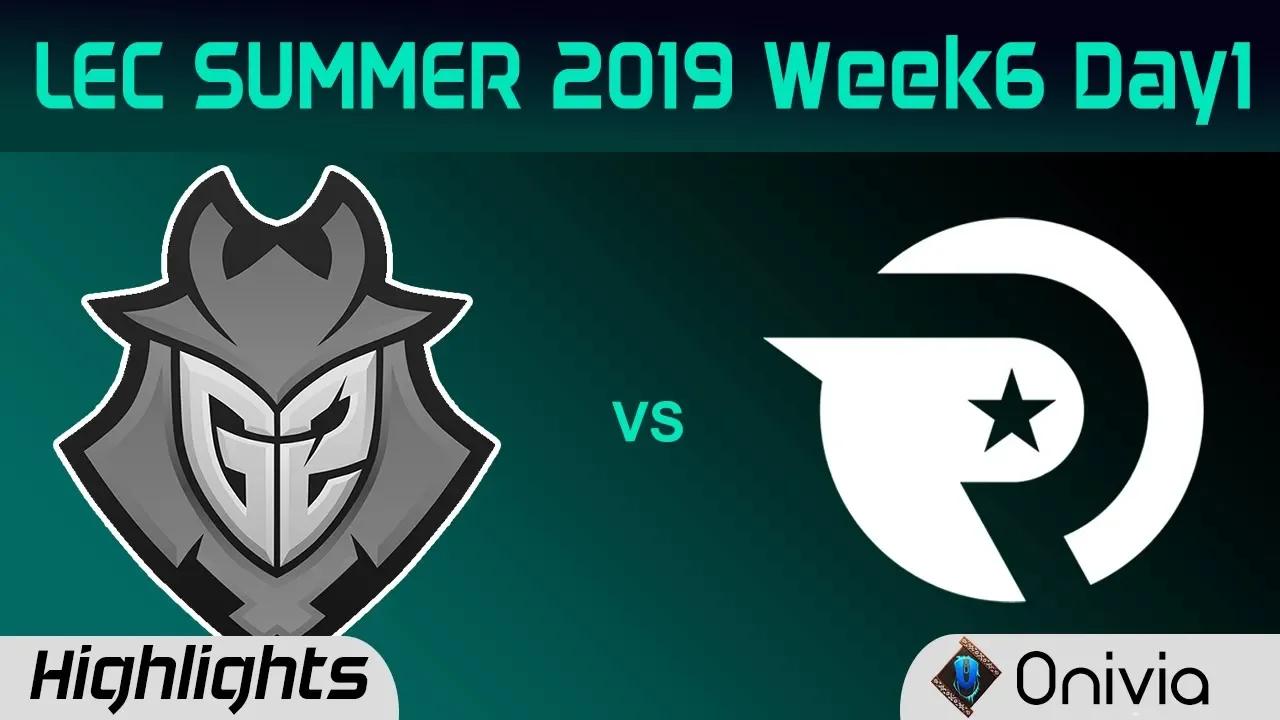 G2 vs OG Highlights LEC Summer 2019 W6D1 G2 Esports vs Origen LEC Highlights By Onivia thumbnail