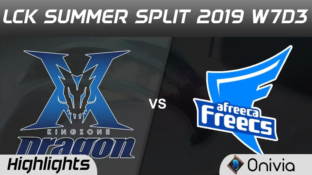 KZ vs AF Highlights Game 2 LCK Summer 2019 W7D3 Kingzone DragonX vs Afreeca Freecs Highlights by Oni thumbnail