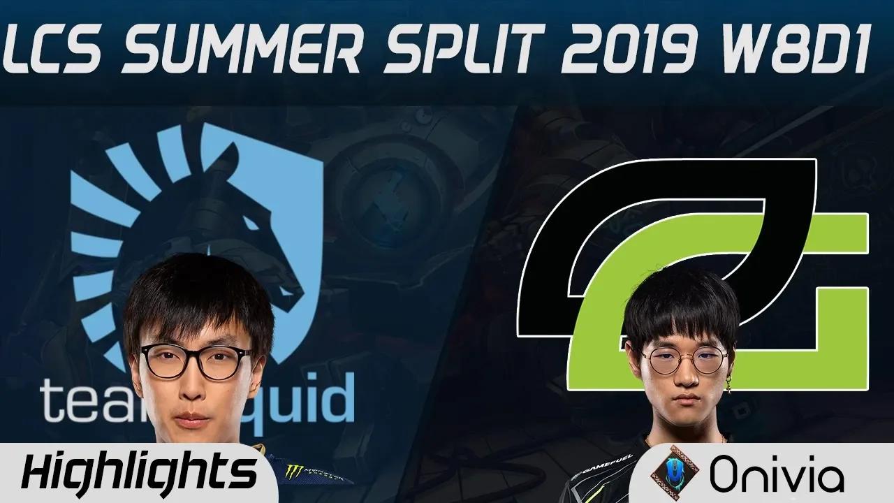 TL vs OPT Highlights LCS Summer 2019 W8D1 100Thieves vs Flyquest LCS Highlights by Onivia thumbnail