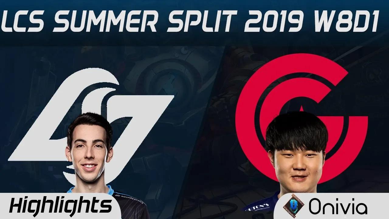 CLG vs CG Highlights LCS Summer 2019 W8D1 Counter Logic Gaming vs Clutch Gaming LCS Highlights by On thumbnail