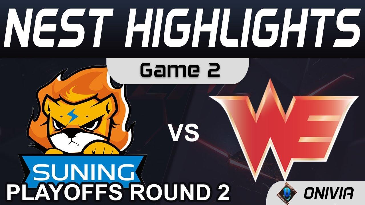 SN vs WE Highlights Game 2 Round 2 NEST Playoffs 2021 Suning vs Team WE by Onivia thumbnail