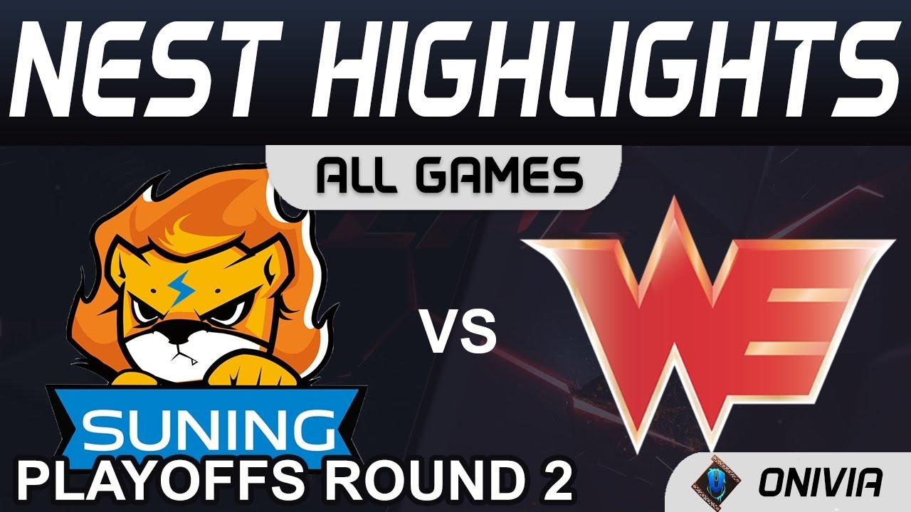 SN vs WE Highlights ALL GAMES Round 2 NEST Playoffs 2021 Suning vs Team WE by Onivia thumbnail