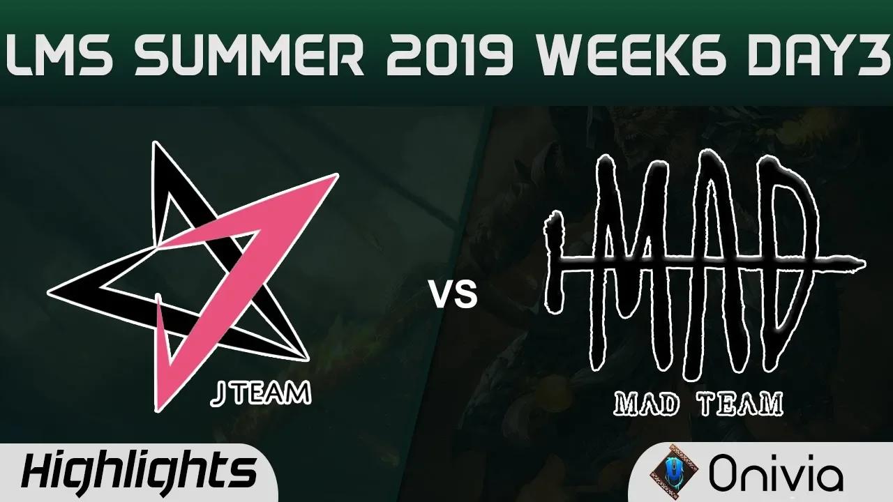 JT vs MAD Highlights Game 2 LMS 夏季職業聯賽 W6D3 2019 J Team vs MAD Team by Onivia thumbnail