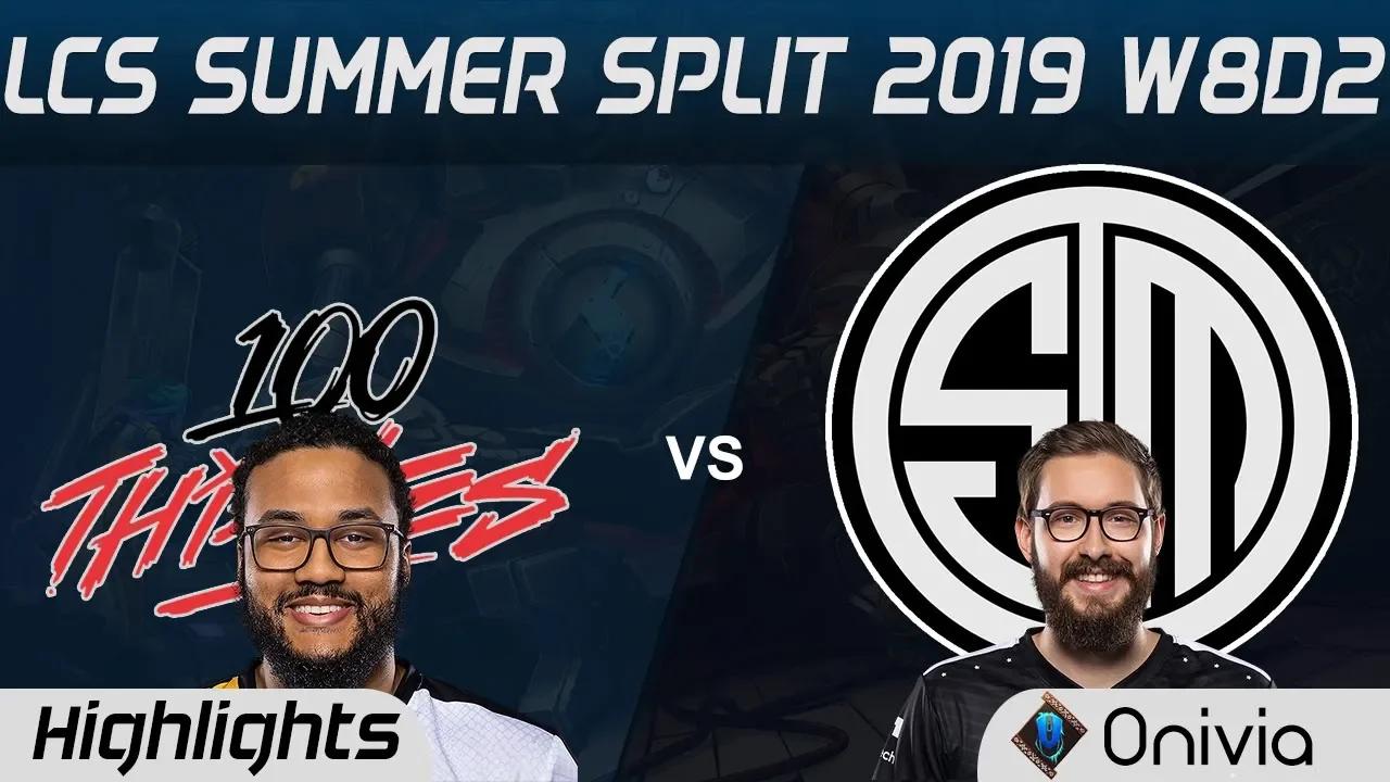 100 vs TSM Highlights LCS Summer 2019 W8D2 100Thieves vs Team Solo Mid LCS Highlights by Onivia thumbnail