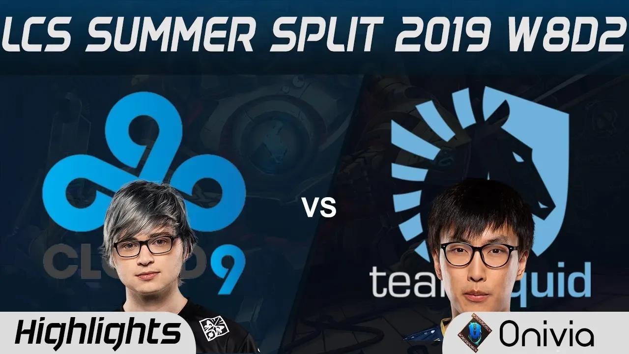 C9 vs TL Highlights LCS Summer 2019 W8D2 Cloud9 vs Team Liquid LCS Highlights by Onivia thumbnail