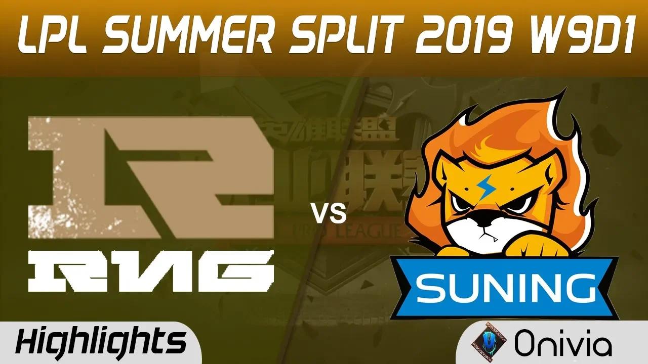 RNG vs SN Highlights Game 1 LPL Summer 2019 W9D1 Royal Never Give Up vs Suning Gaming LPL Highlights thumbnail