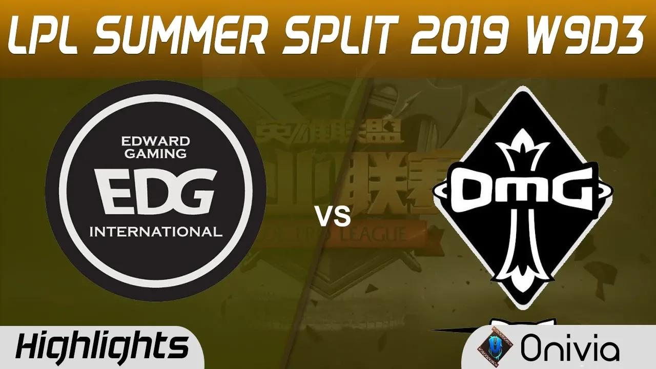 EDG vs OMG Highlights Game 1 LPL Summer 2019 W9D3 Edward Gaming vs Oh My God LPL Highlights by Onivi thumbnail