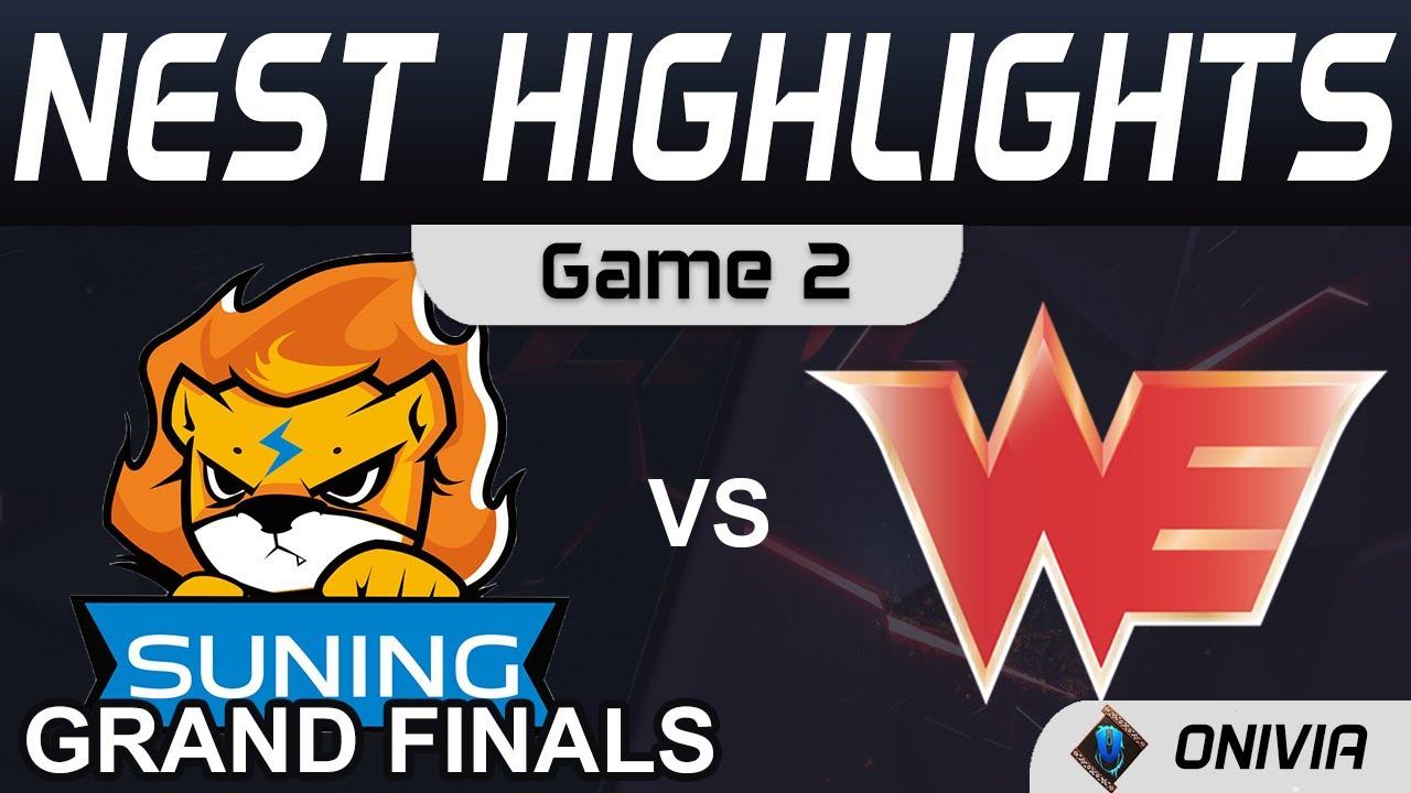 SN vs WE Highlights Game 2 Grand Finals NEST Playoffs 2021 Suning vs Team WE by Onivia thumbnail