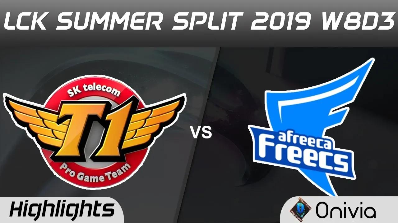 SKT vs AF Highlights Game 1 LCK Summer 2019 W8D3 SK Telecom T1 vs Afreeca Freecs Highlights by Onivi thumbnail