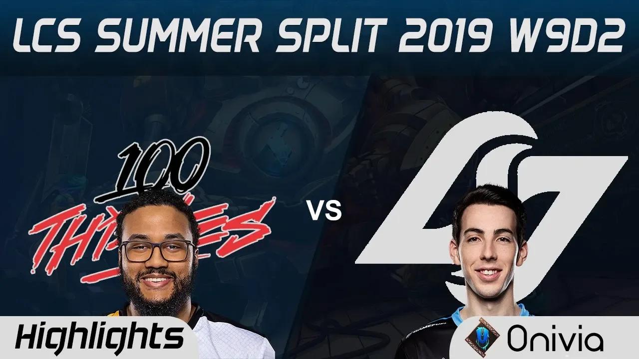 100 vs CLG Highlights LCS Summer 2019 W9D2 100 Thieves vs Counter Logic Gaming LCS Highlights by Oni thumbnail