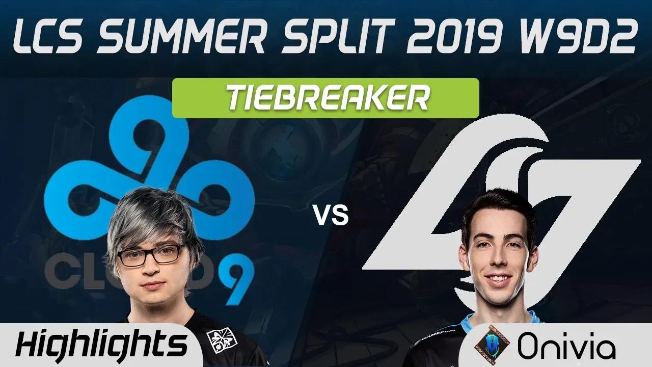 C9 vs CLG 2nd place Tiebreaker Highlights LCS Summer 2019 W9D2 Cloud9 vs Counter Logic Gaming LCS Hi thumbnail