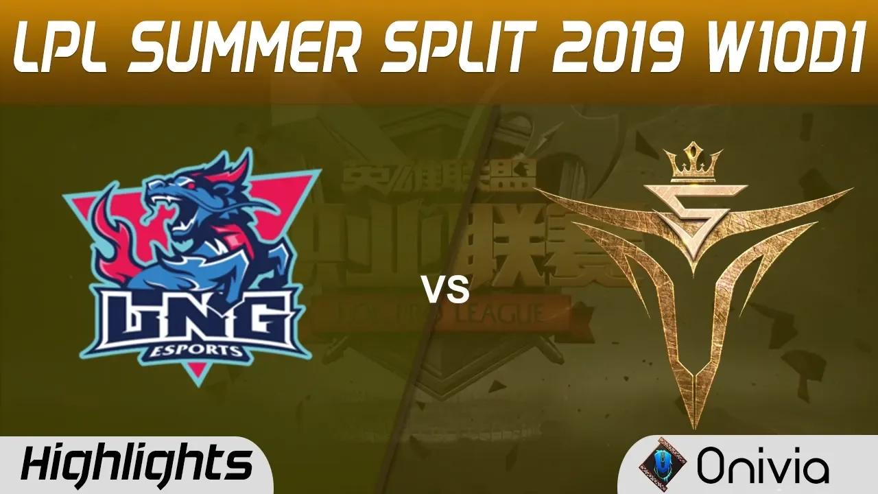 LNG vs V5 Highlights Game 1 LPL Summer 2019 W10D1 LNG Esports vs Victory Five LPL Highlights by Oniv thumbnail