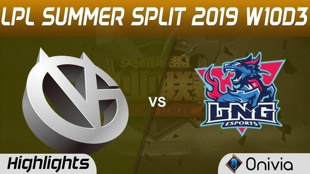 VG vs LNG Highlights Game 2 LPL Summer 2019 W10D3 Vici Gaming vs LNG Esports LPL Highlights by Onivi thumbnail