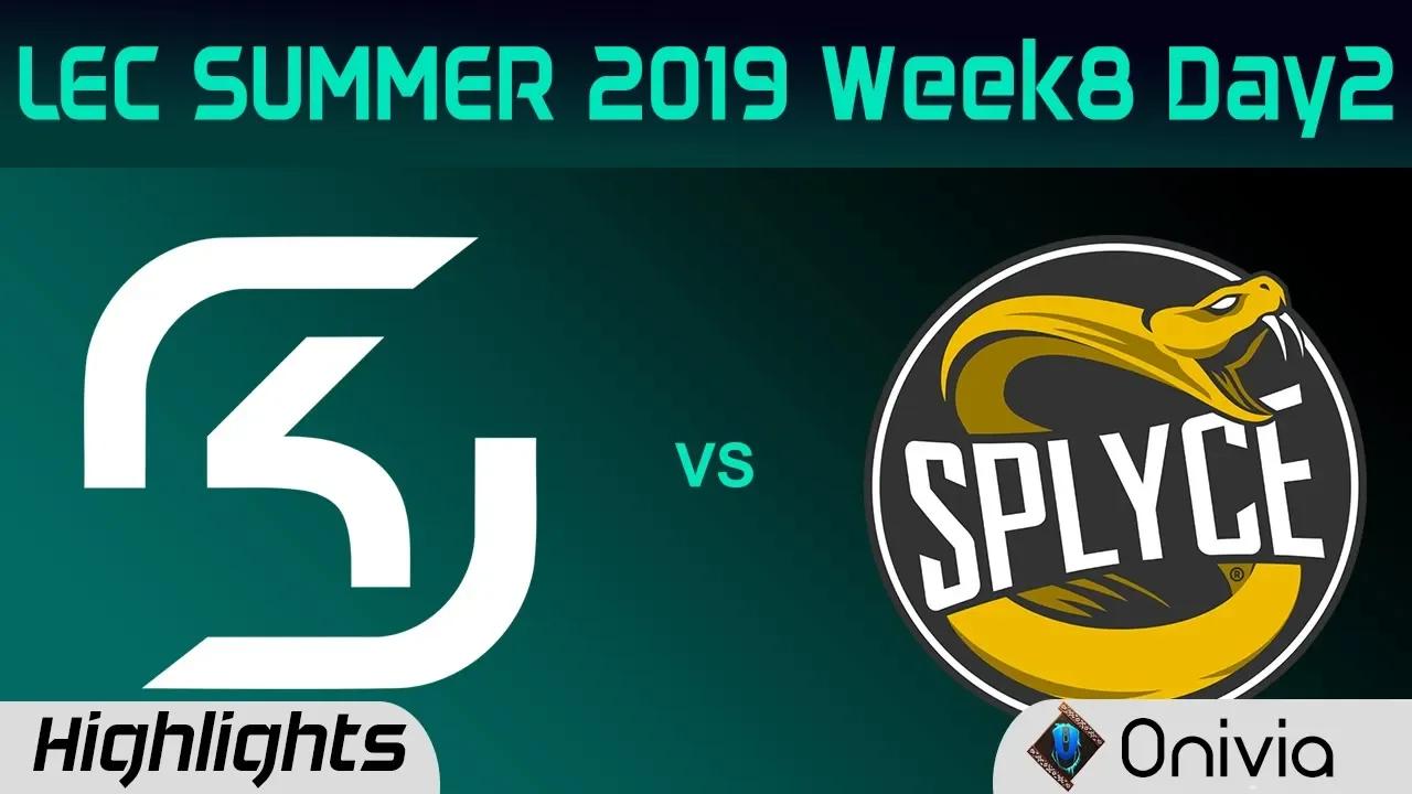 SK vs SPY Highlights LEC Summer 2019 W8D2 SK Gaming vs Splyce LEC Highlights By Onivia thumbnail