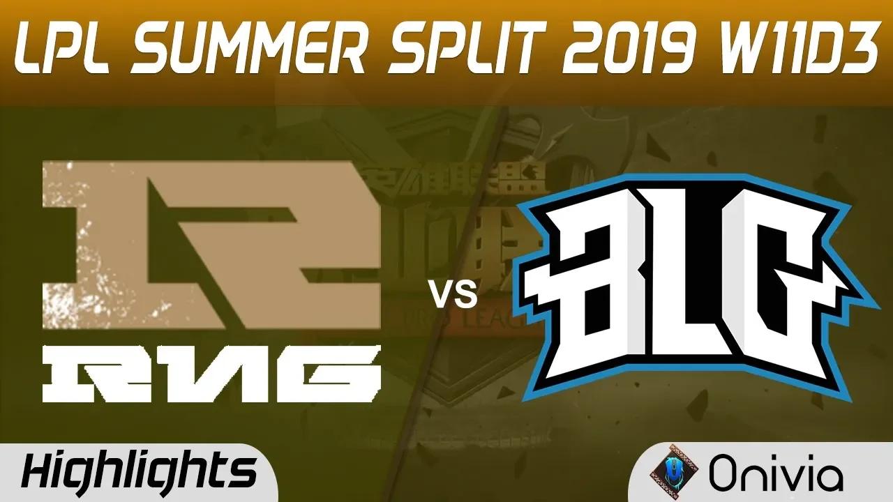 RNG vs BLG Highlights Game 1 LPL Summer 2019 W11D3 Royal Never Give Up vs Bilibili Gaming LPL Highli thumbnail