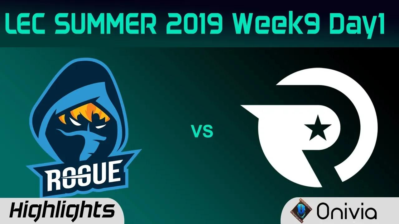 RGE vs OG Highlights LEC Summer 2019 W9D1 Rogue vs Origen LEC Highlights By Onivia thumbnail