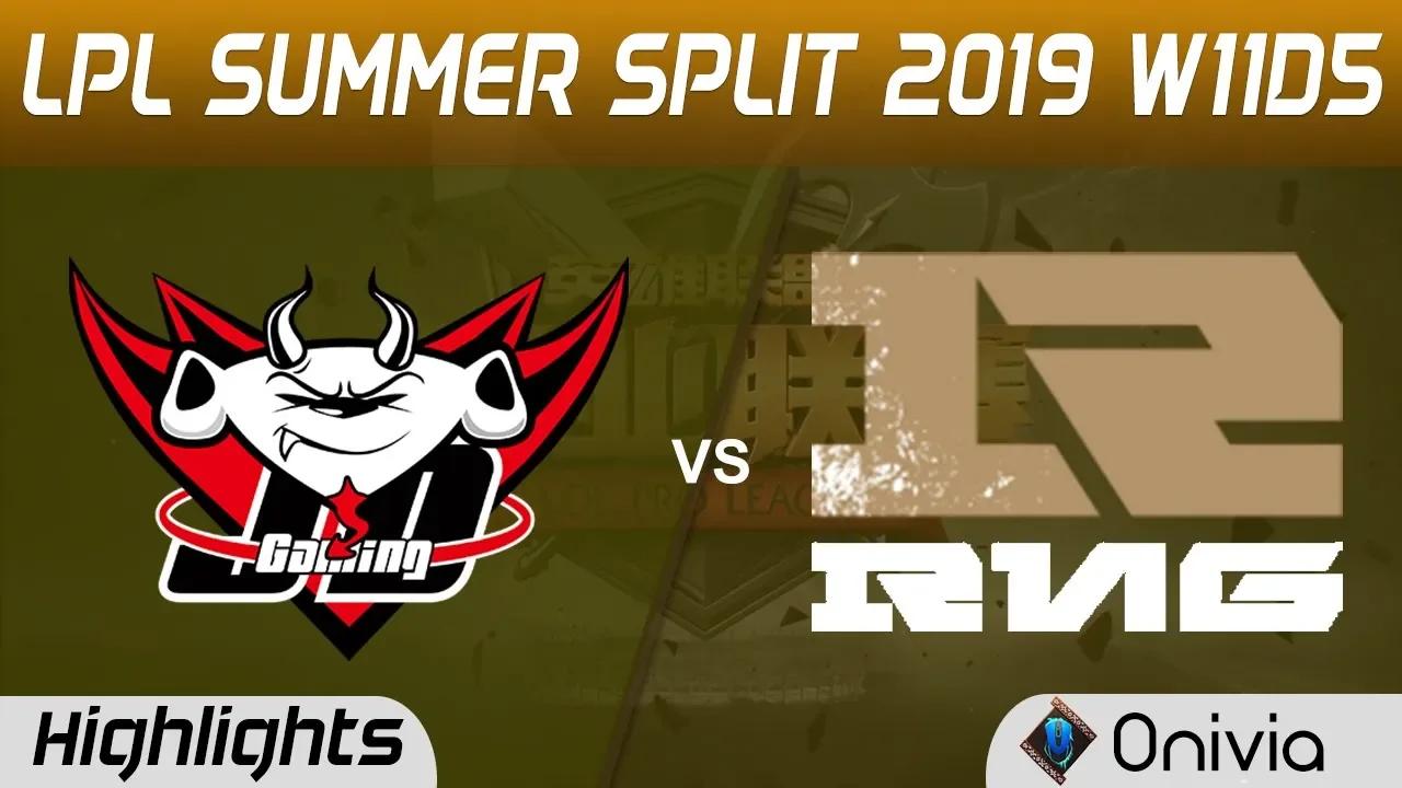 JDG vs RNG Highlights Game 1 LPL Summer 2019 W11D5 JD Gaming vs Royal Never Give Up LPL Highlights b thumbnail