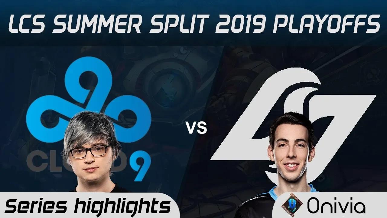 C9 vs CLG Highlights All Games LCS Summer 2019 Playoffs Cloud9 vs Counter Logic Gaming LCS Highlight thumbnail