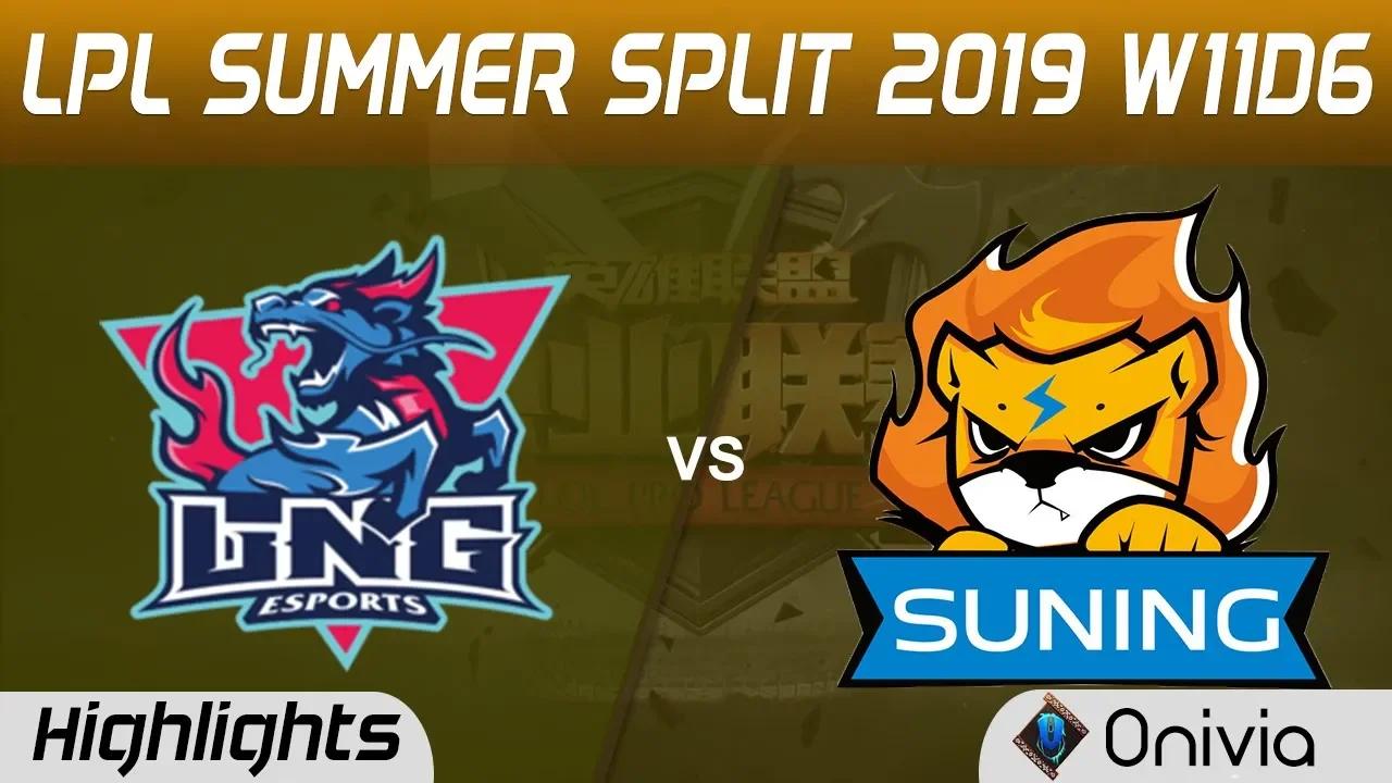 LNG vs SN Highlights Game 2 LPL Summer 2019 W11D6 LNG Gaming vs Suning LPL Highlights by Onivia thumbnail