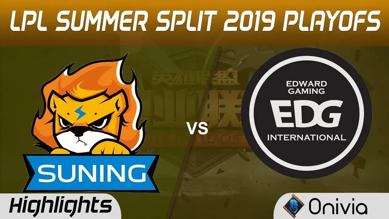 SN vs EDG Highlights Game 2 LPL Summer 2019 Playoffs Suning vs Edward Gaming LPL Highlights by Onivi thumbnail