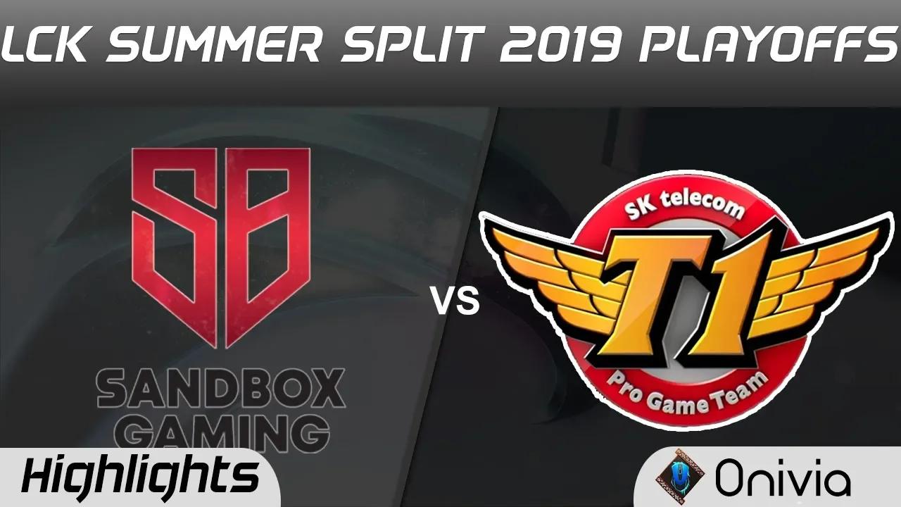 SB vs SKT Highlights Game 2 LCK Summer 2019 Playoffs SANDBOX Gaming vs SK Telecom T1 Highlights by O thumbnail