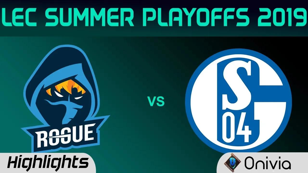 RGE vs S04 Highlights Game 1 LEC Summer 2019 Playoffs Rogue vs Schalke 04 LEC Highlights By Onivia thumbnail